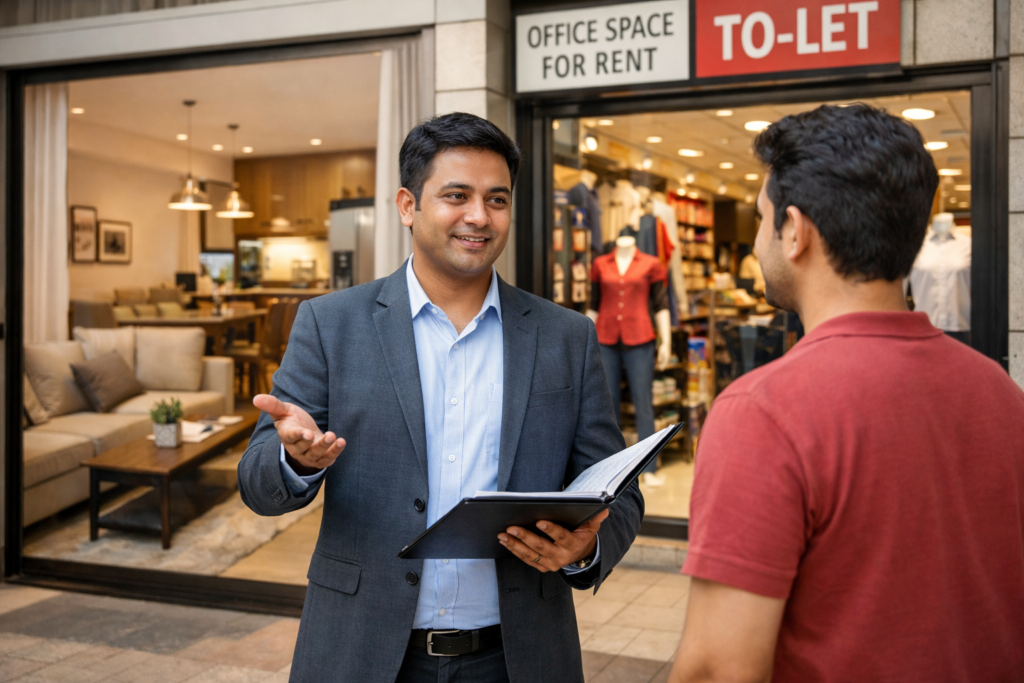 Property broker in Patna helping client find residential and commercial property