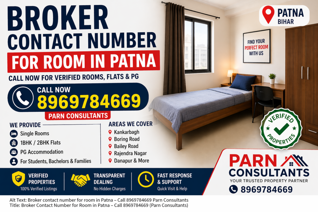 Broker Contact Number for Room in Patna – Call 8969784669