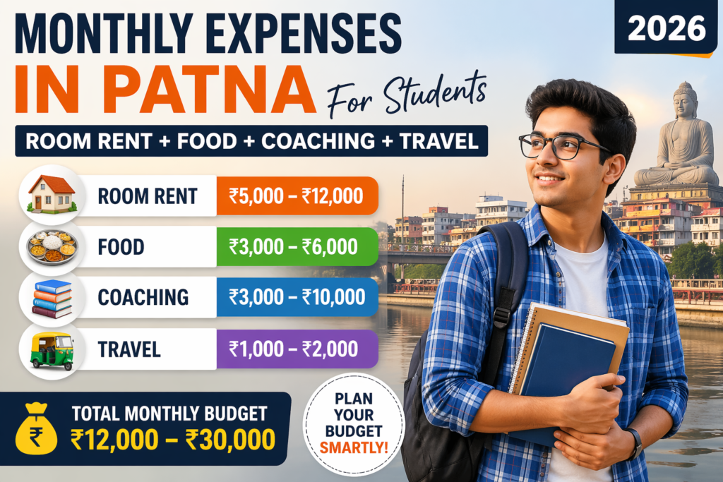 monthly expenses in patna for students