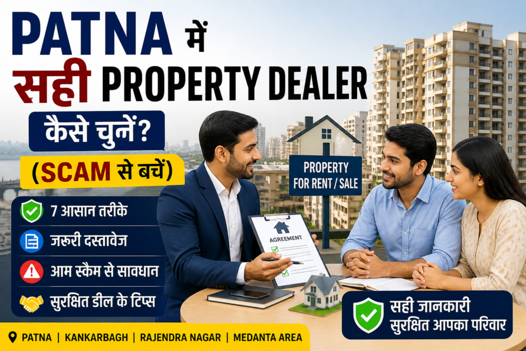 Patna में सही Property Dealer कैसे चुनें | Scam से बचें (2026 Guide)